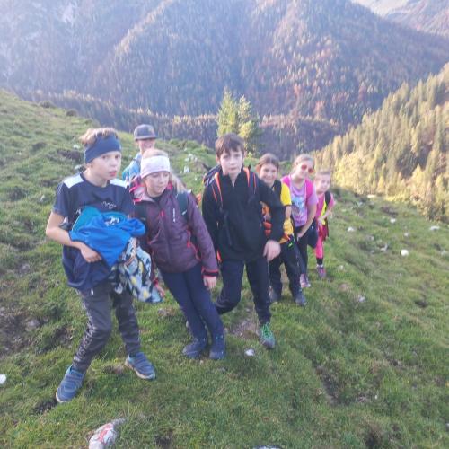 Kinder beim Wandertag