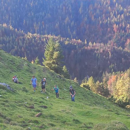 Kinder beim Wandertag