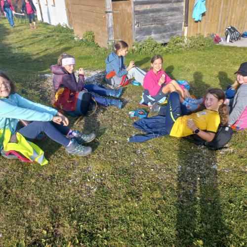 Kinder beim Wandertag