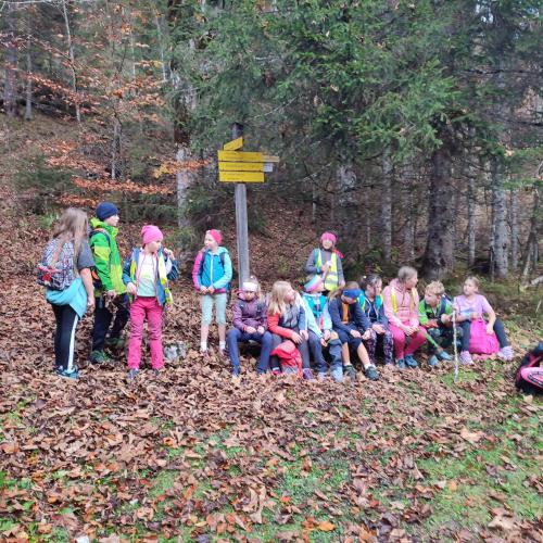 Kinder beim Wandertag