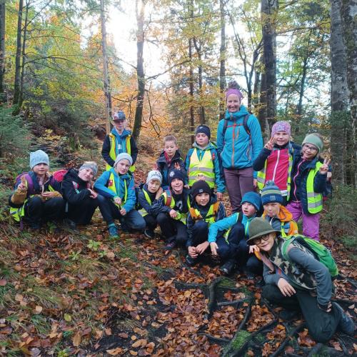 Kinder beim Wandertag