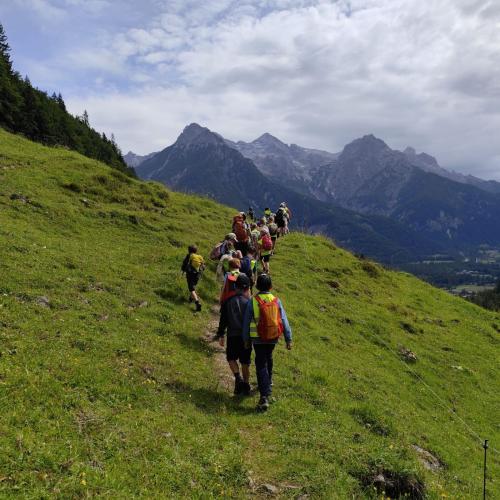 Kinder beim Wandern