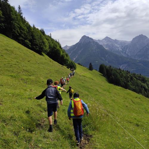 Kinder beim Wandern